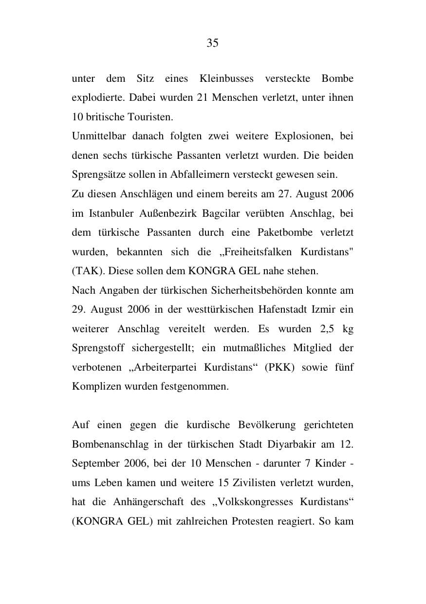 Seite 36 des Verfassungsschutzbericht 2006 Mecklenburg-Vorpommern