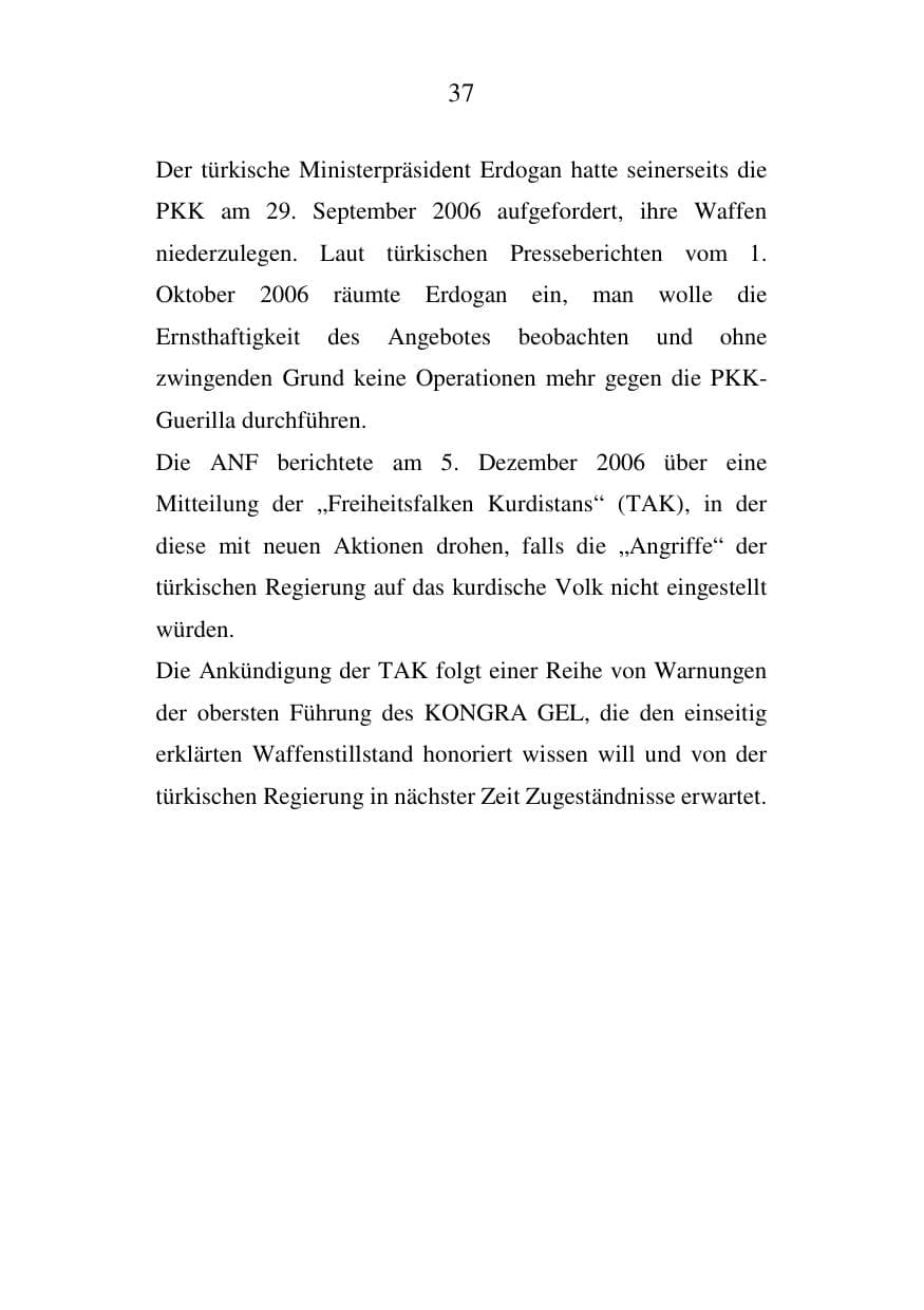 Seite 38 des Verfassungsschutzbericht 2006 Mecklenburg-Vorpommern