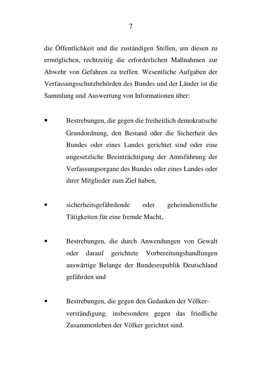 Seite 8 des Verfassungsschutzbericht 2006 Mecklenburg-Vorpommern