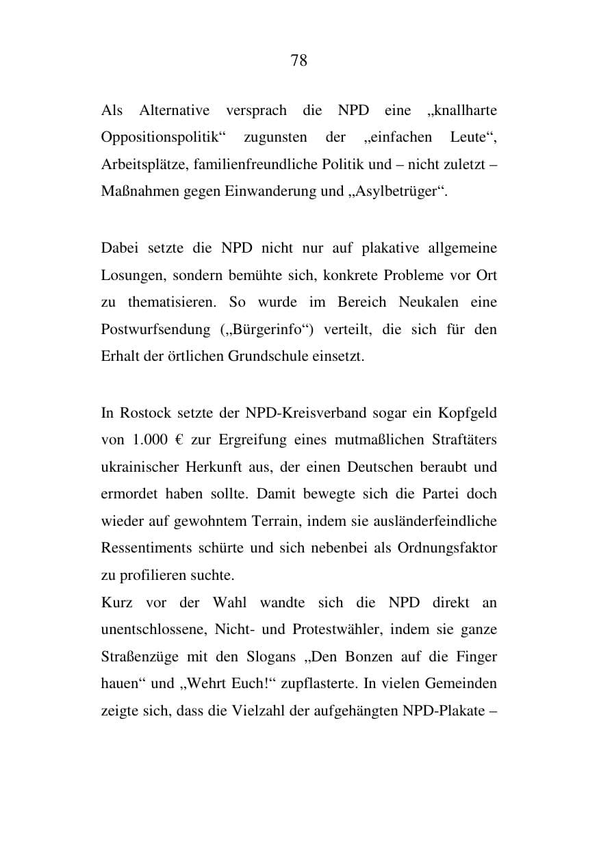Seite 79 des Verfassungsschutzbericht 2006 Mecklenburg-Vorpommern