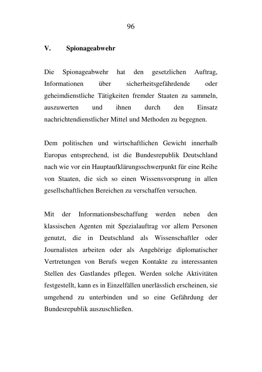 Seite 97 des Verfassungsschutzbericht 2006 Mecklenburg-Vorpommern