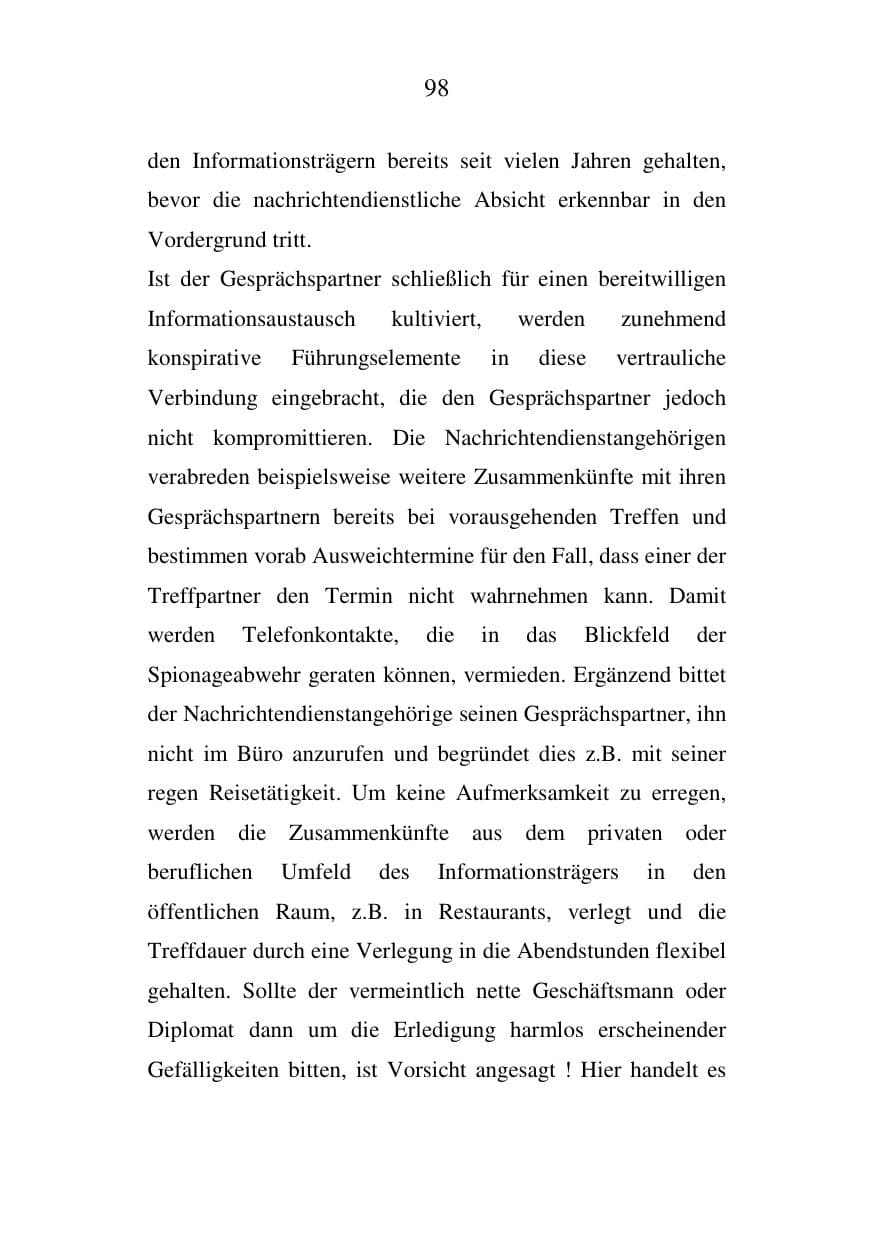 Seite 99 des Verfassungsschutzbericht 2006 Mecklenburg-Vorpommern
