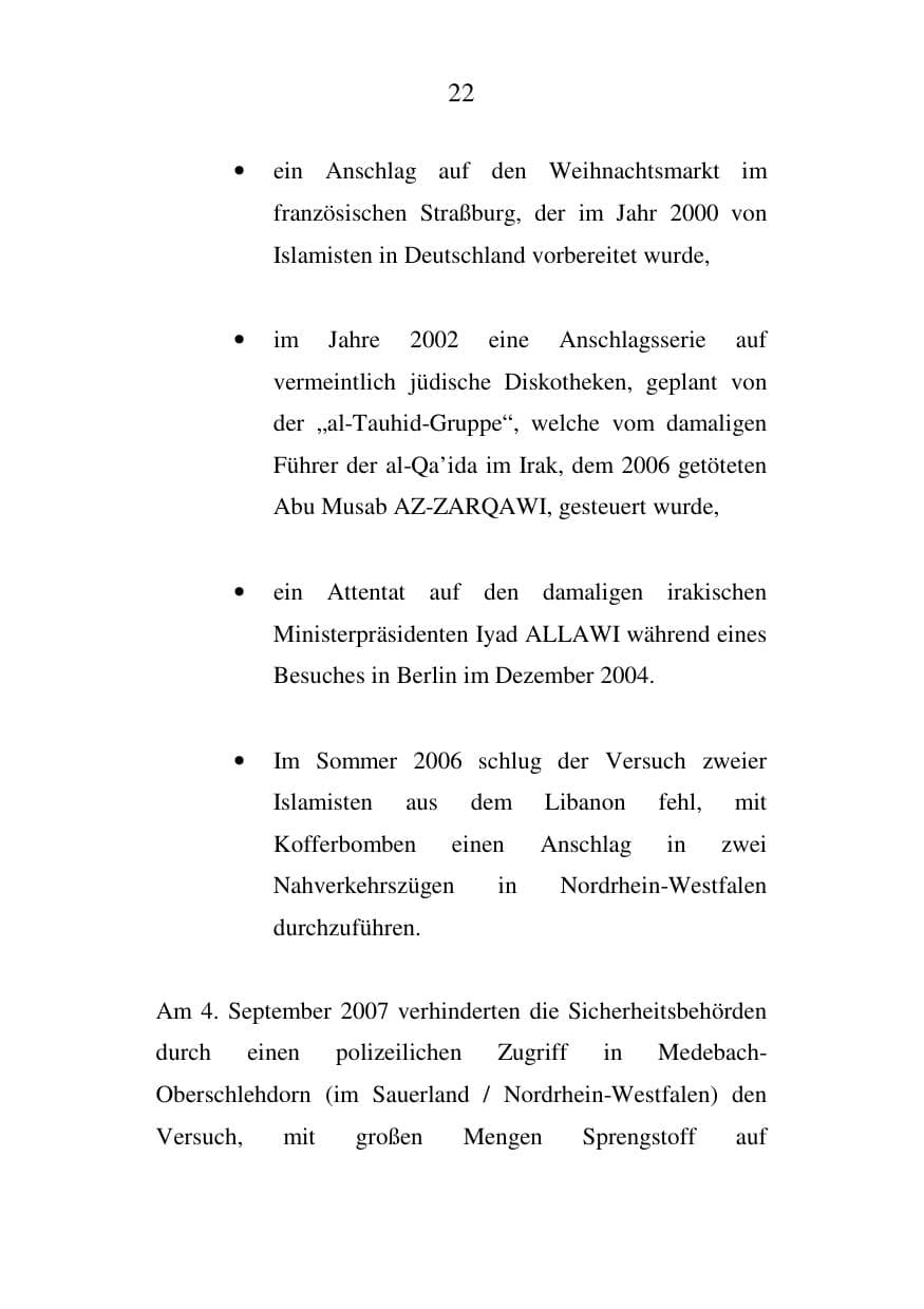 Seite 22 des Verfassungsschutzbericht 2007 Mecklenburg-Vorpommern