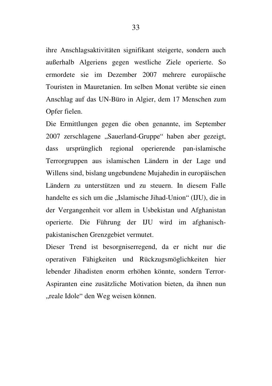 Seite 33 des Verfassungsschutzbericht 2007 Mecklenburg-Vorpommern