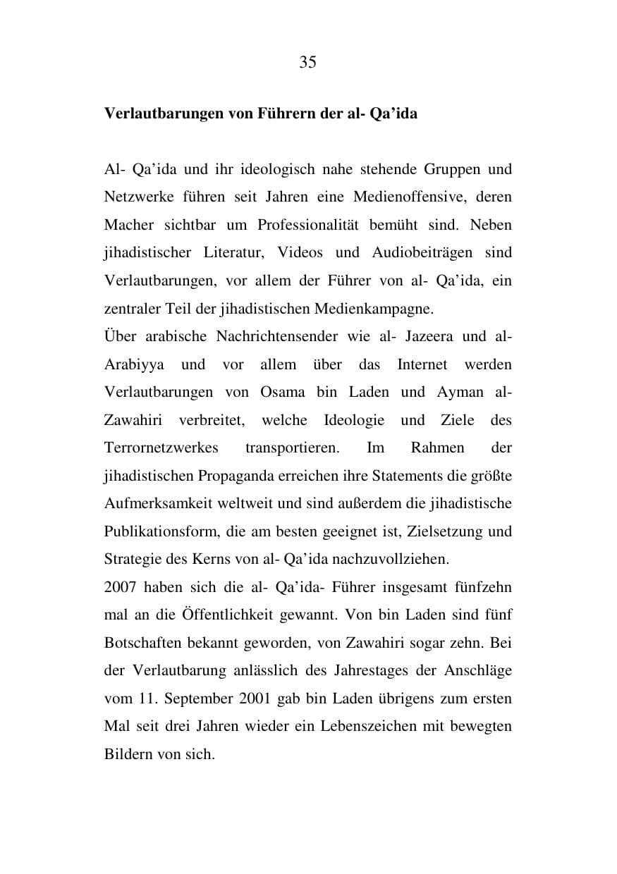Seite 35 des Verfassungsschutzbericht 2007 Mecklenburg-Vorpommern