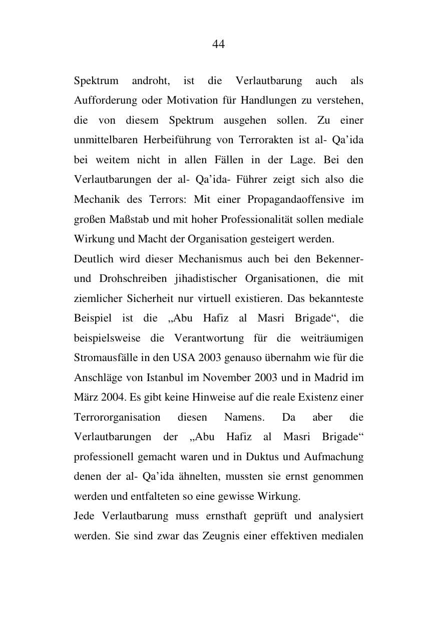 Seite 44 des Verfassungsschutzbericht 2007 Mecklenburg-Vorpommern