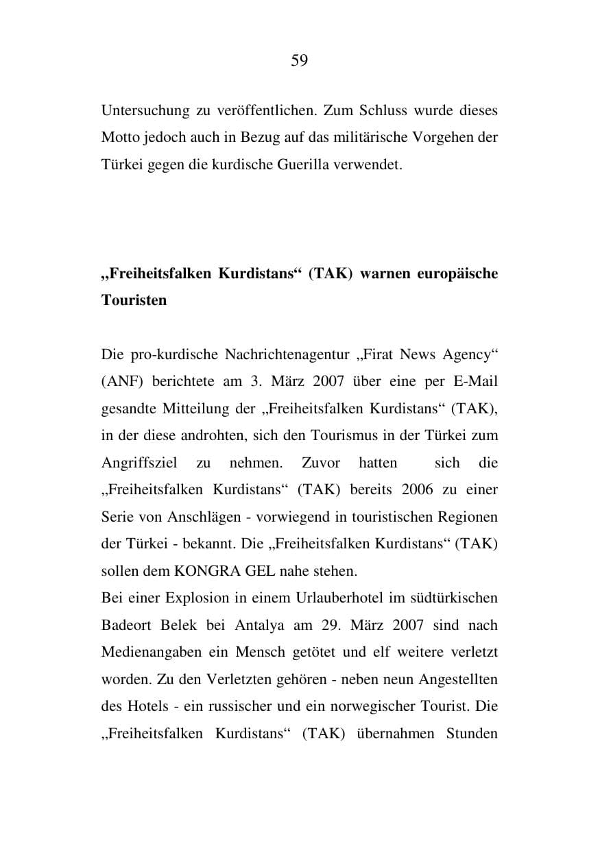 Seite 59 des Verfassungsschutzbericht 2007 Mecklenburg-Vorpommern