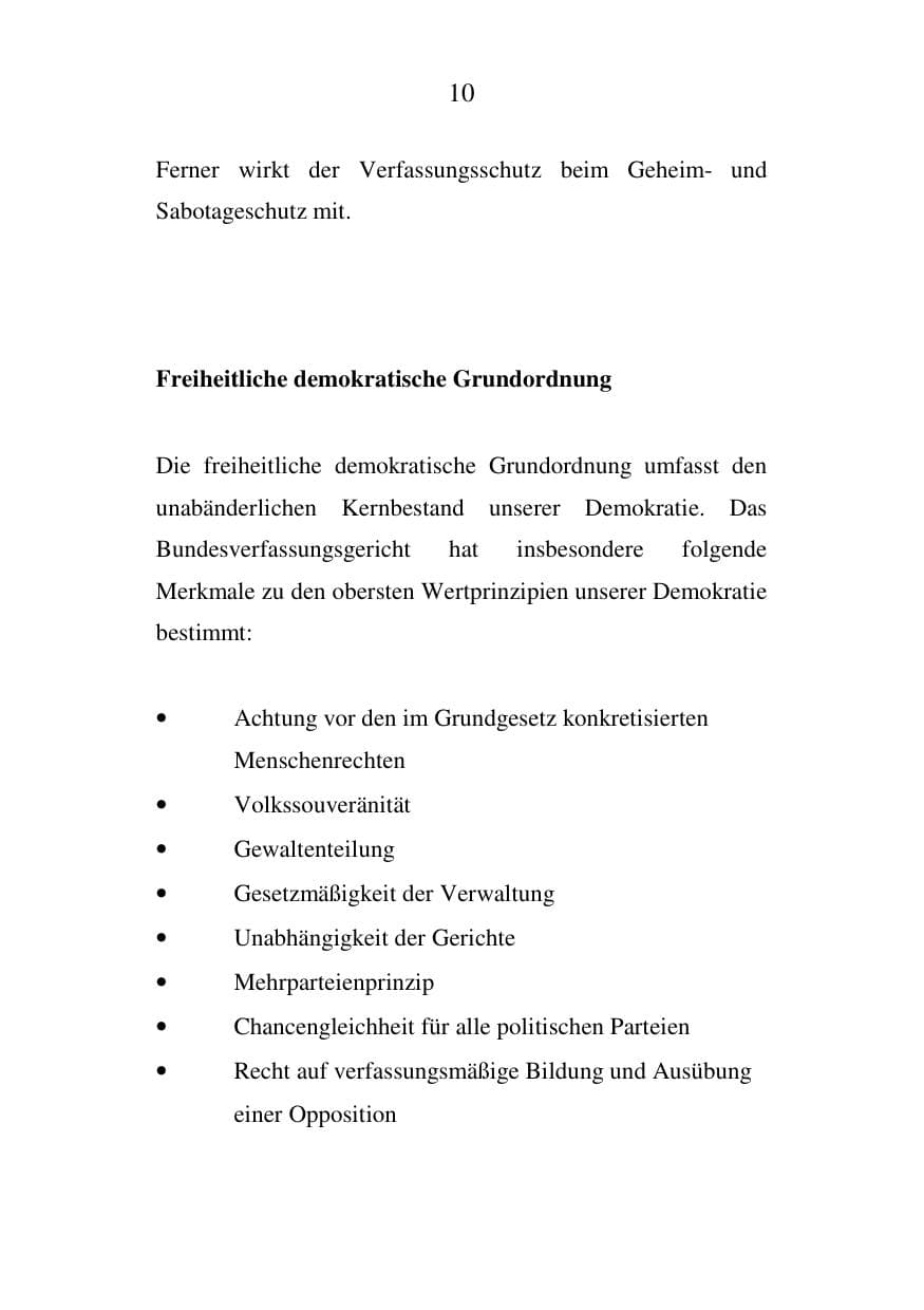 Seite 10 des Verfassungsschutzbericht 2007 Mecklenburg-Vorpommern