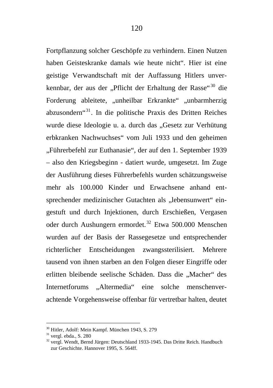 Seite 120 des Verfassungsschutzbericht 2008 Mecklenburg-Vorpommern