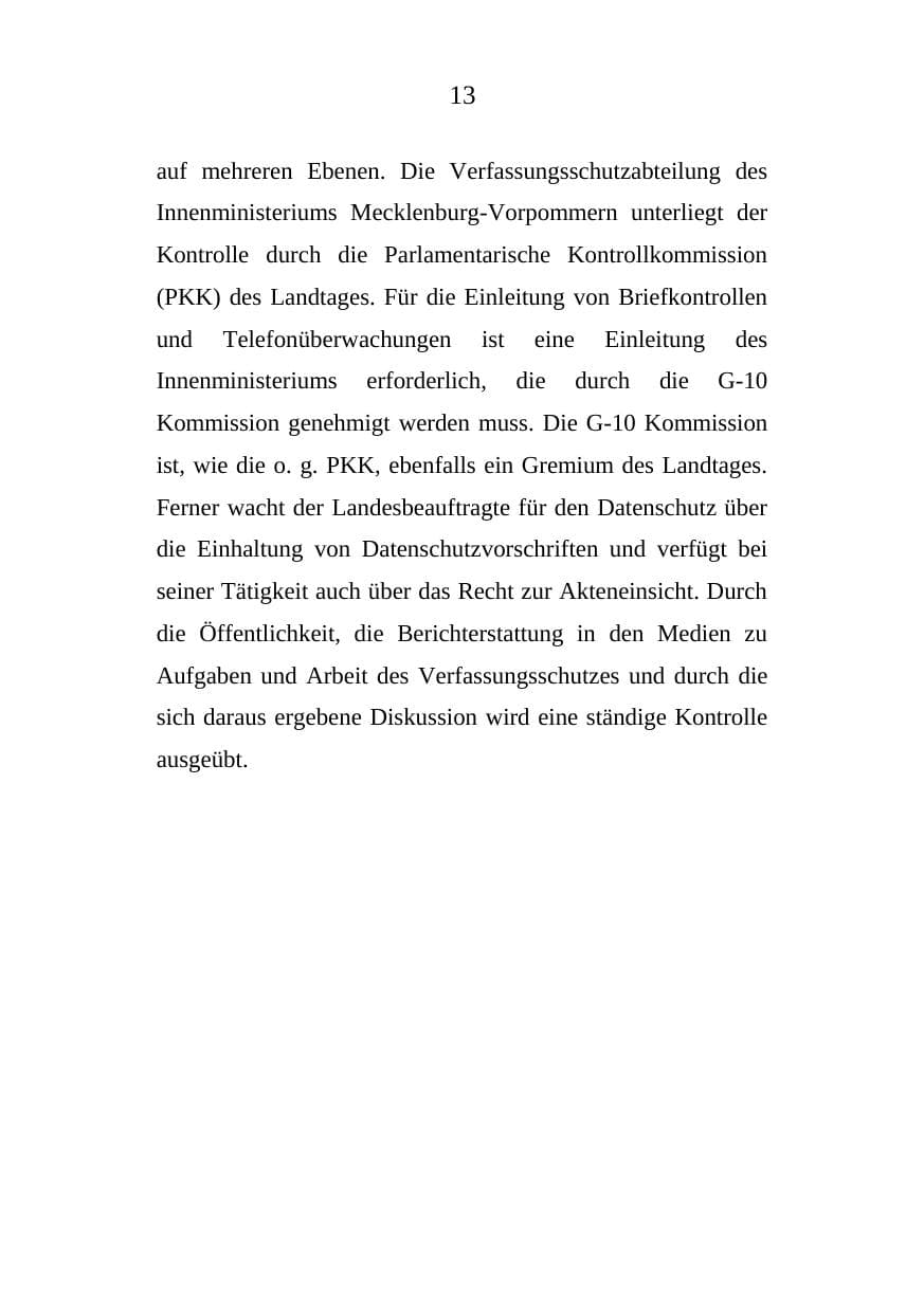 Seite 13 des Verfassungsschutzbericht 2008 Mecklenburg-Vorpommern