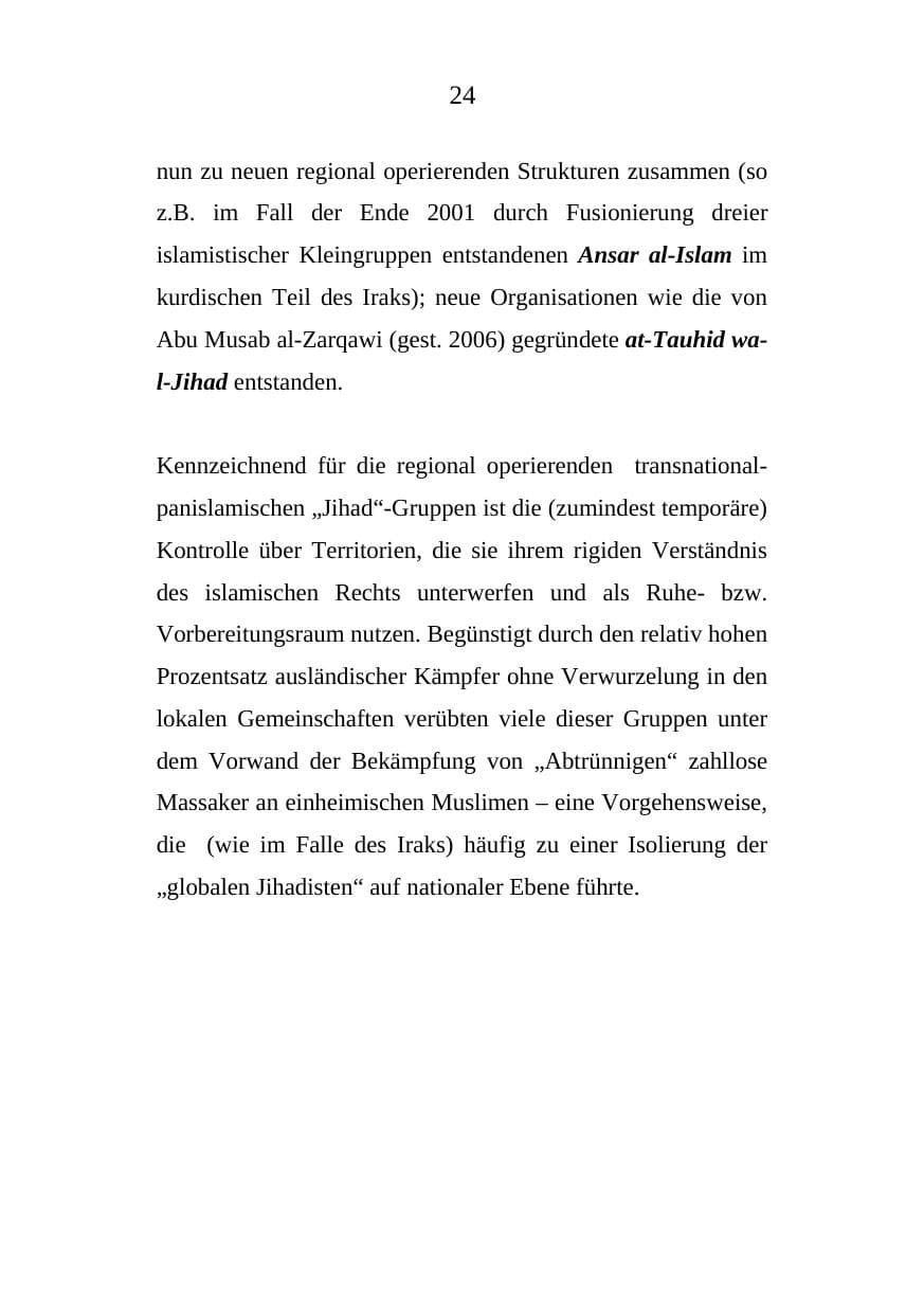 Seite 24 des Verfassungsschutzbericht 2008 Mecklenburg-Vorpommern