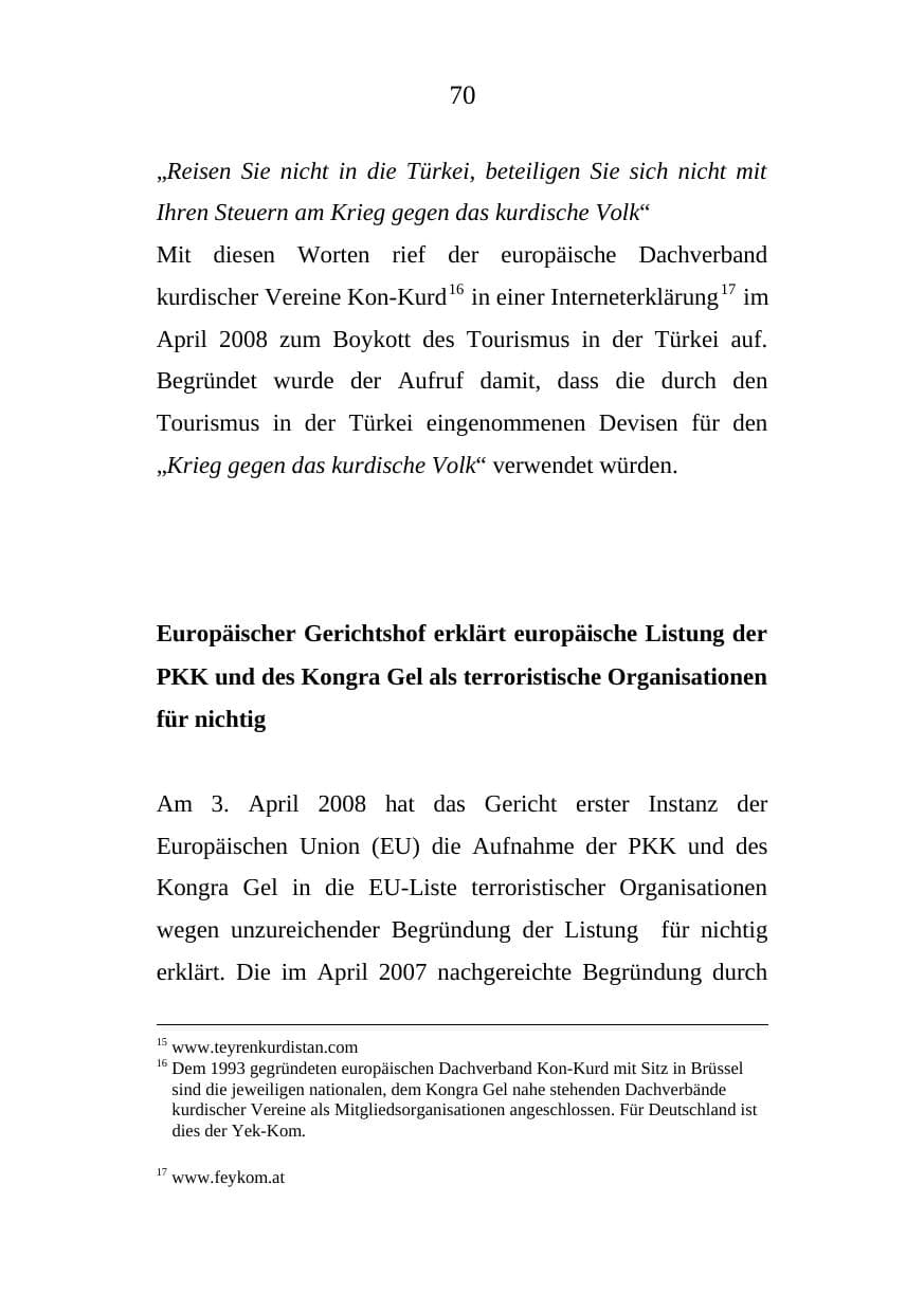 Seite 70 des Verfassungsschutzbericht 2008 Mecklenburg-Vorpommern