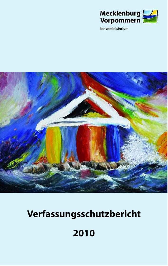 Seite 1 des Verfassungsschutzbericht 2010 Mecklenburg-Vorpommern