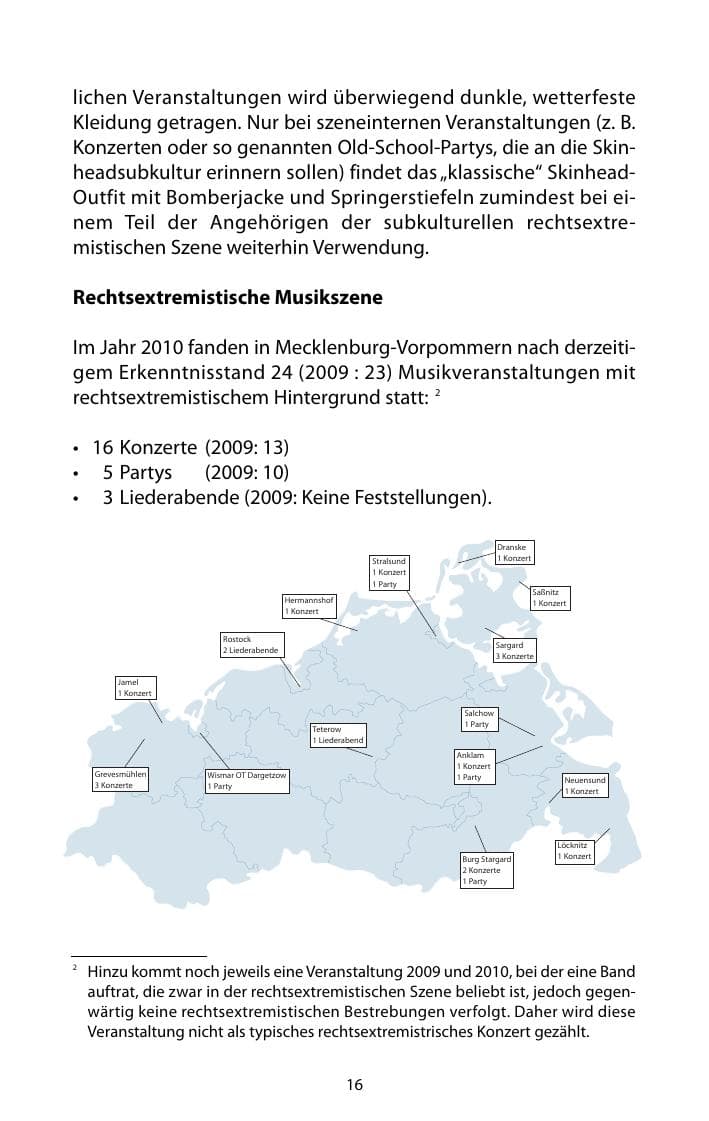 Seite 17 des Verfassungsschutzbericht 2010 Mecklenburg-Vorpommern