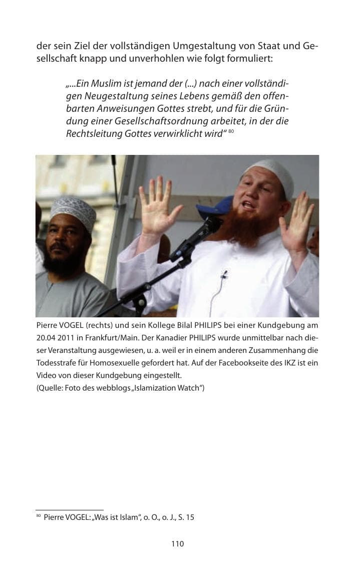 Seite 112 des Verfassungsschutzbericht 2011 Mecklenburg-Vorpommern