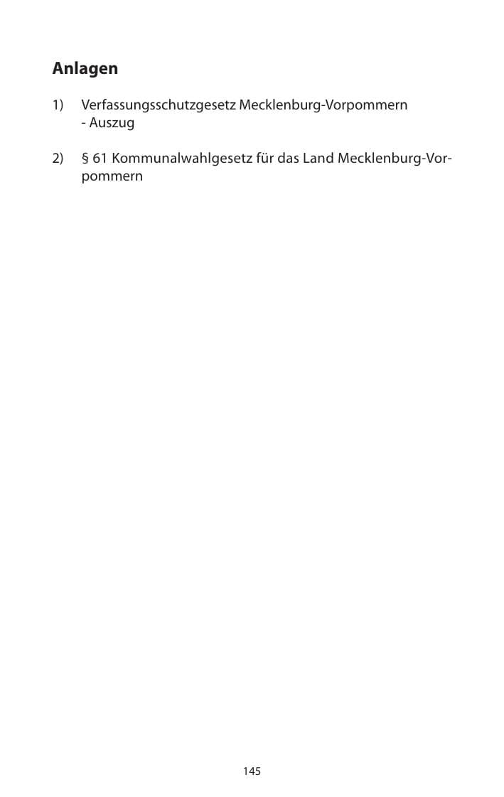 Seite 147 des Verfassungsschutzbericht 2011 Mecklenburg-Vorpommern