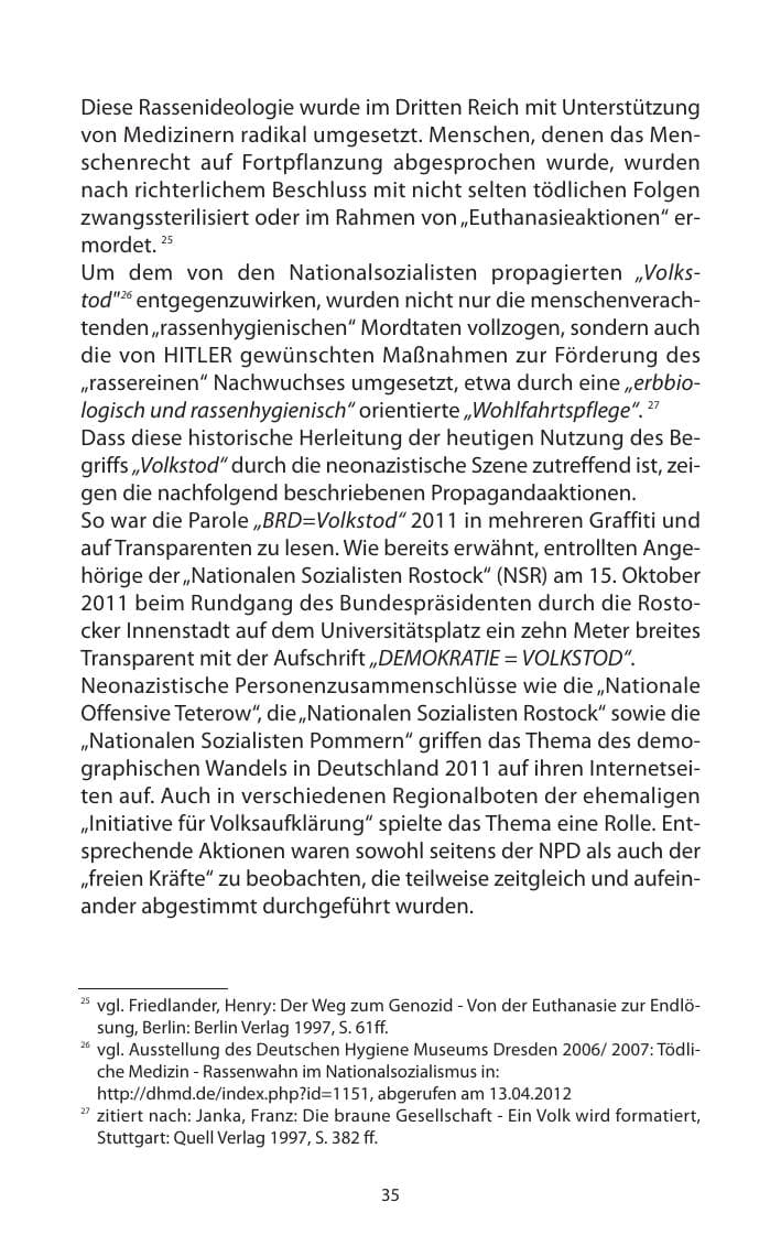 Seite 37 des Verfassungsschutzbericht 2011 Mecklenburg-Vorpommern