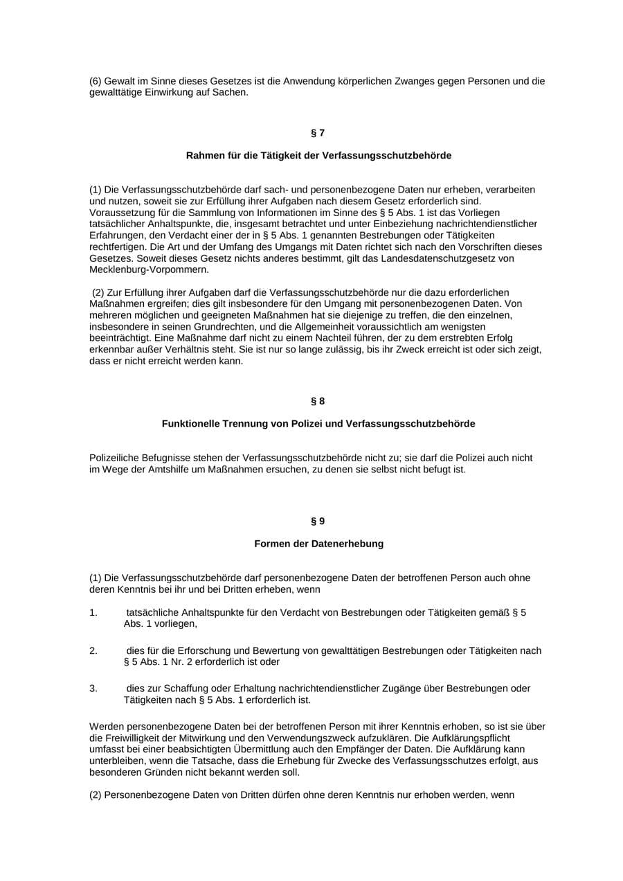Seite 101 des Verfassungsschutzbericht 2012 Mecklenburg-Vorpommern