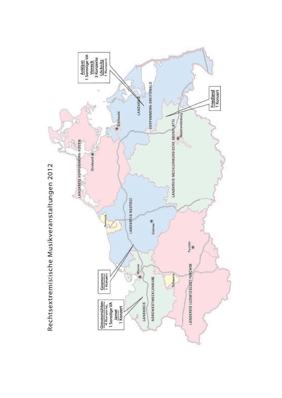 Seite 19 des Verfassungsschutzbericht 2012 Mecklenburg-Vorpommern