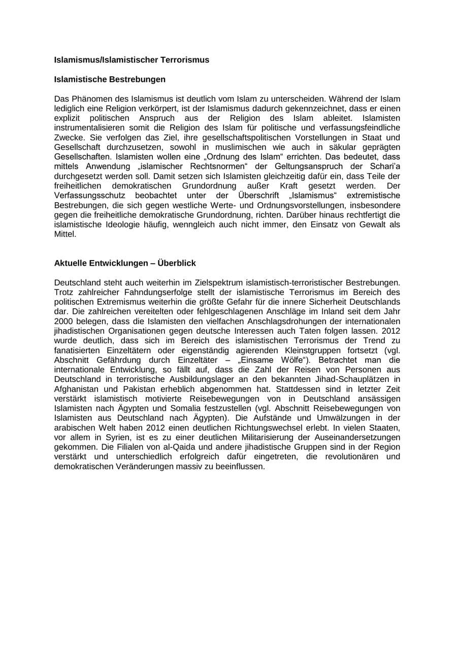 Seite 67 des Verfassungsschutzbericht 2012 Mecklenburg-Vorpommern