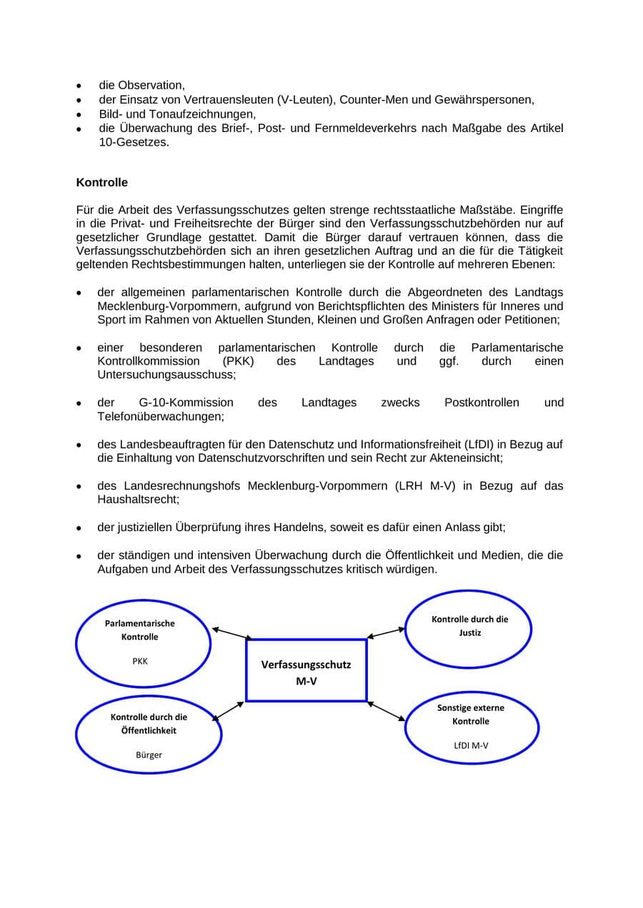 Seite 9 des Verfassungsschutzbericht 2012 Mecklenburg-Vorpommern