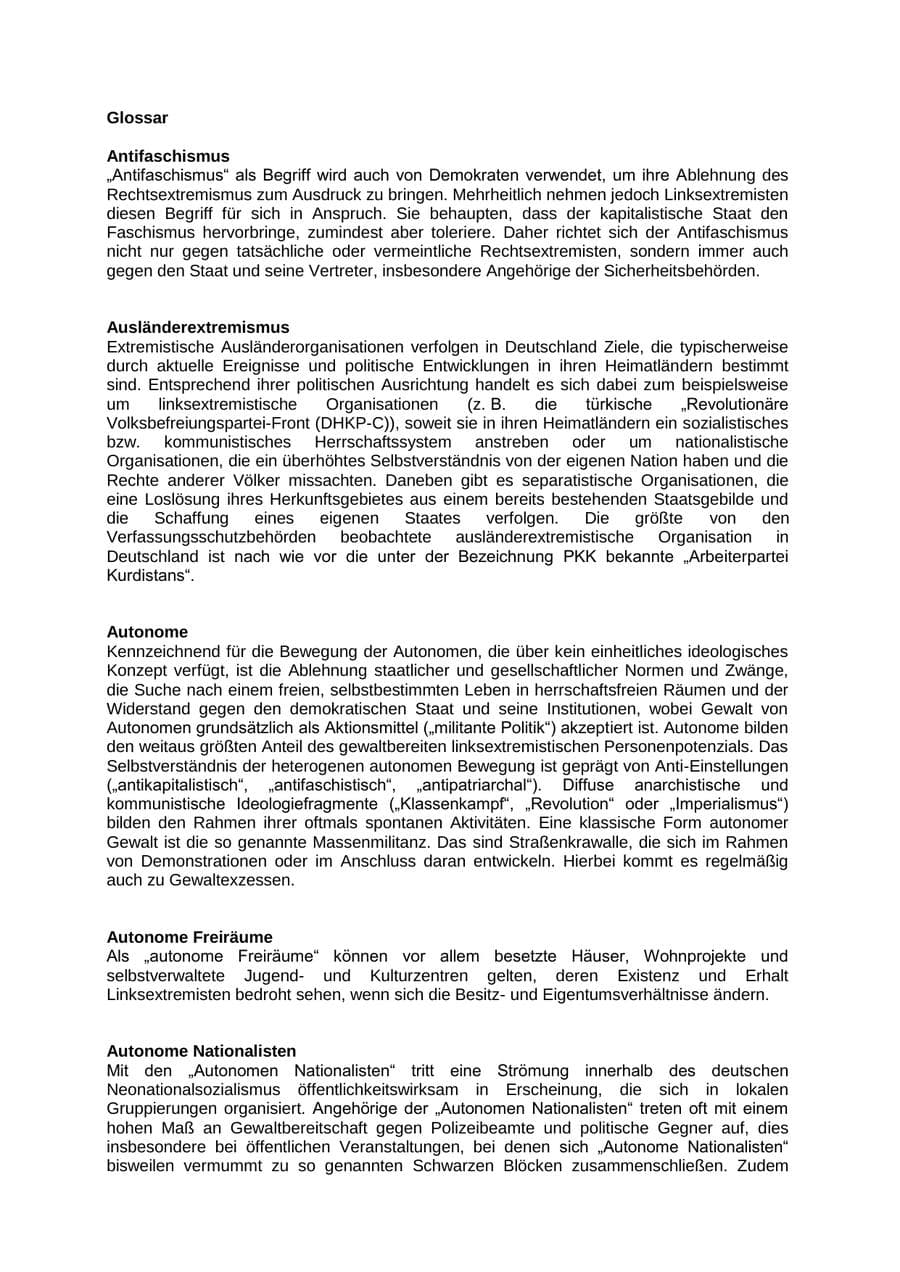 Seite 88 des Verfassungsschutzbericht 2012 Mecklenburg-Vorpommern
