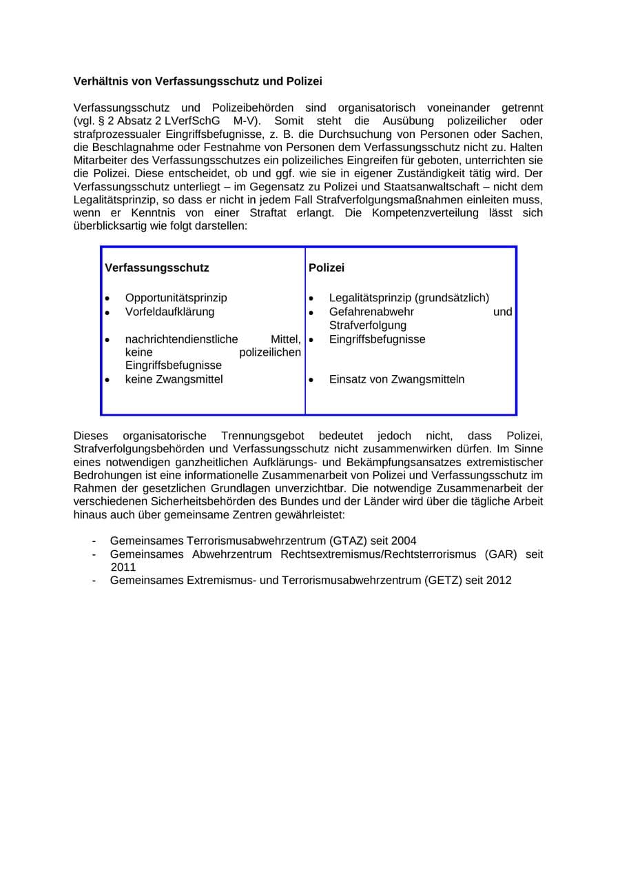 Seite 10 des Verfassungsschutzbericht 2012 Mecklenburg-Vorpommern