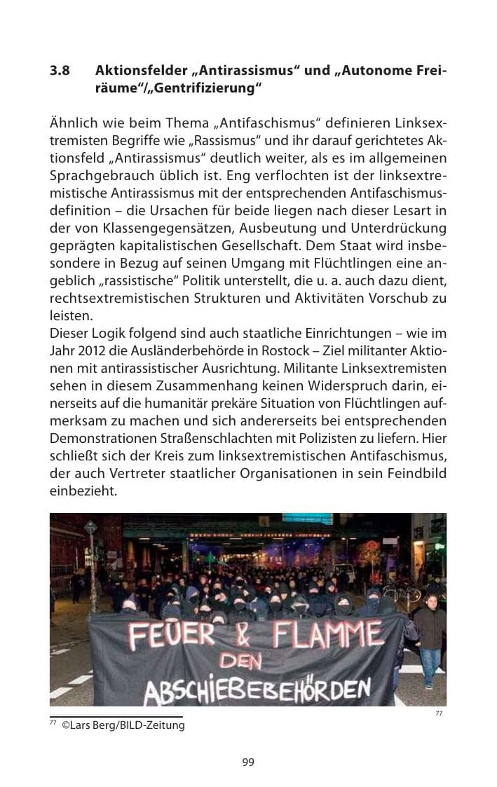 Seite 101 des Verfassungsschutzbericht 2013 Mecklenburg-Vorpommern