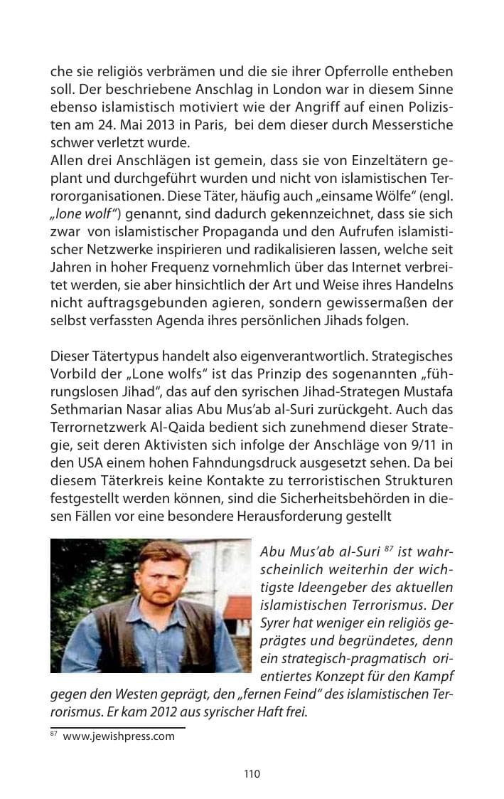 Seite 112 des Verfassungsschutzbericht 2013 Mecklenburg-Vorpommern