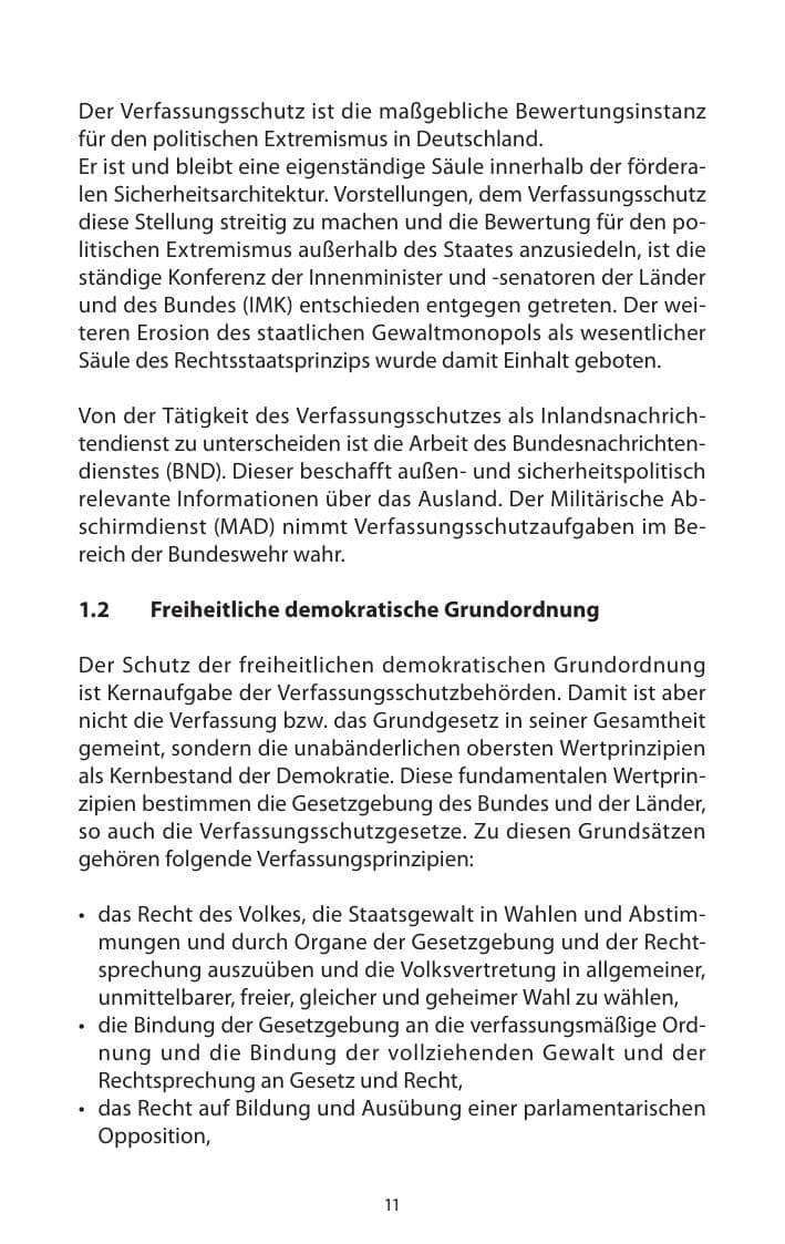 Seite 13 des Verfassungsschutzbericht 2013 Mecklenburg-Vorpommern