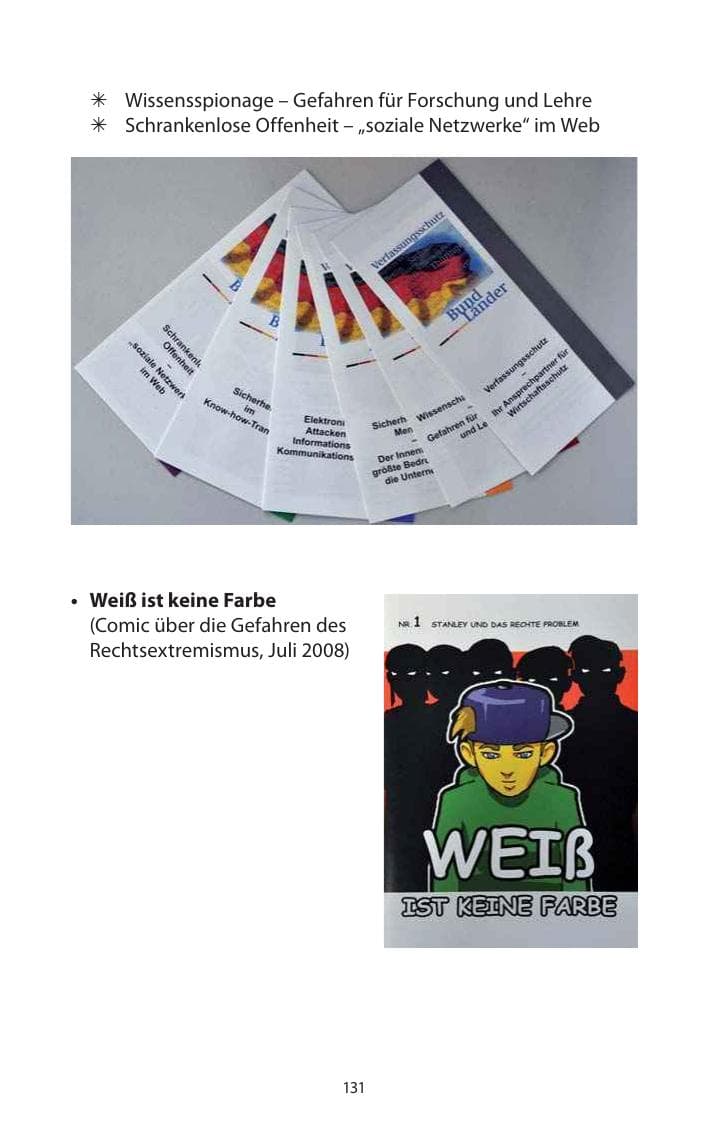 Seite 133 des Verfassungsschutzbericht 2013 Mecklenburg-Vorpommern