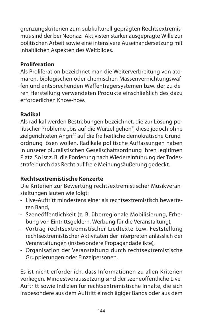 Seite 146 des Verfassungsschutzbericht 2013 Mecklenburg-Vorpommern