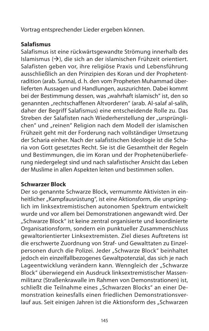 Seite 147 des Verfassungsschutzbericht 2013 Mecklenburg-Vorpommern