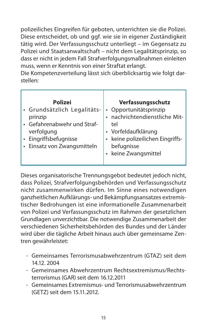 Seite 17 des Verfassungsschutzbericht 2013 Mecklenburg-Vorpommern