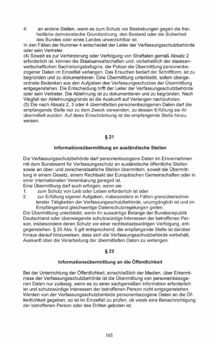 Seite 167 des Verfassungsschutzbericht 2013 Mecklenburg-Vorpommern
