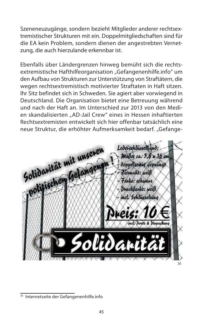 Seite 47 des Verfassungsschutzbericht 2013 Mecklenburg-Vorpommern
