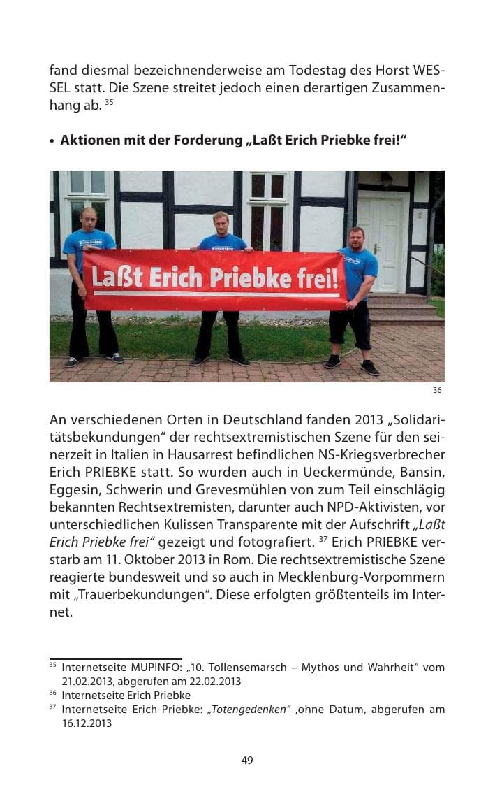 Seite 51 des Verfassungsschutzbericht 2013 Mecklenburg-Vorpommern
