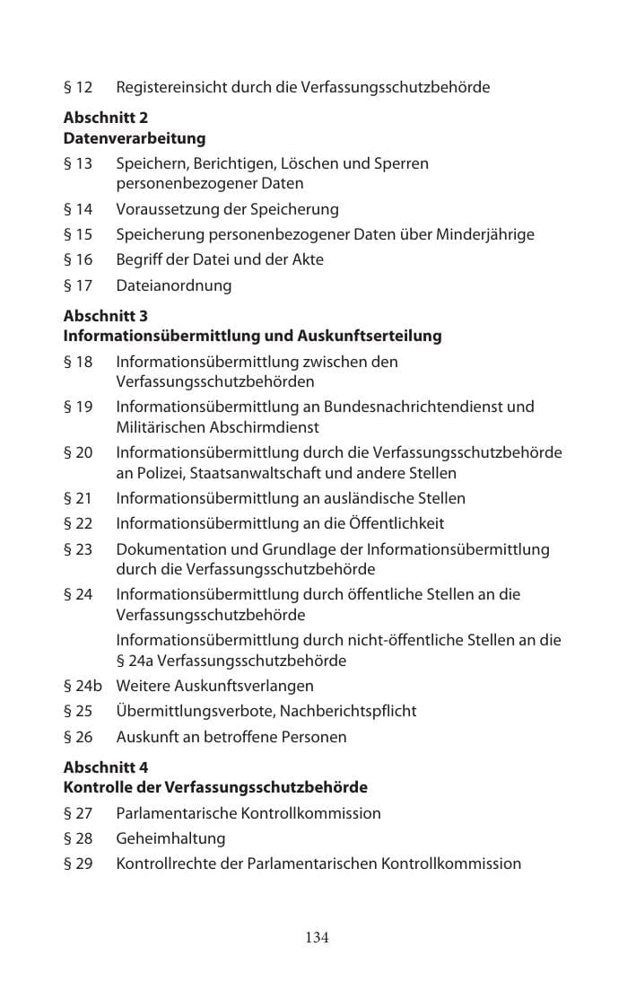 Seite 134 des Verfassungsschutzbericht 2014 Mecklenburg-Vorpommern
