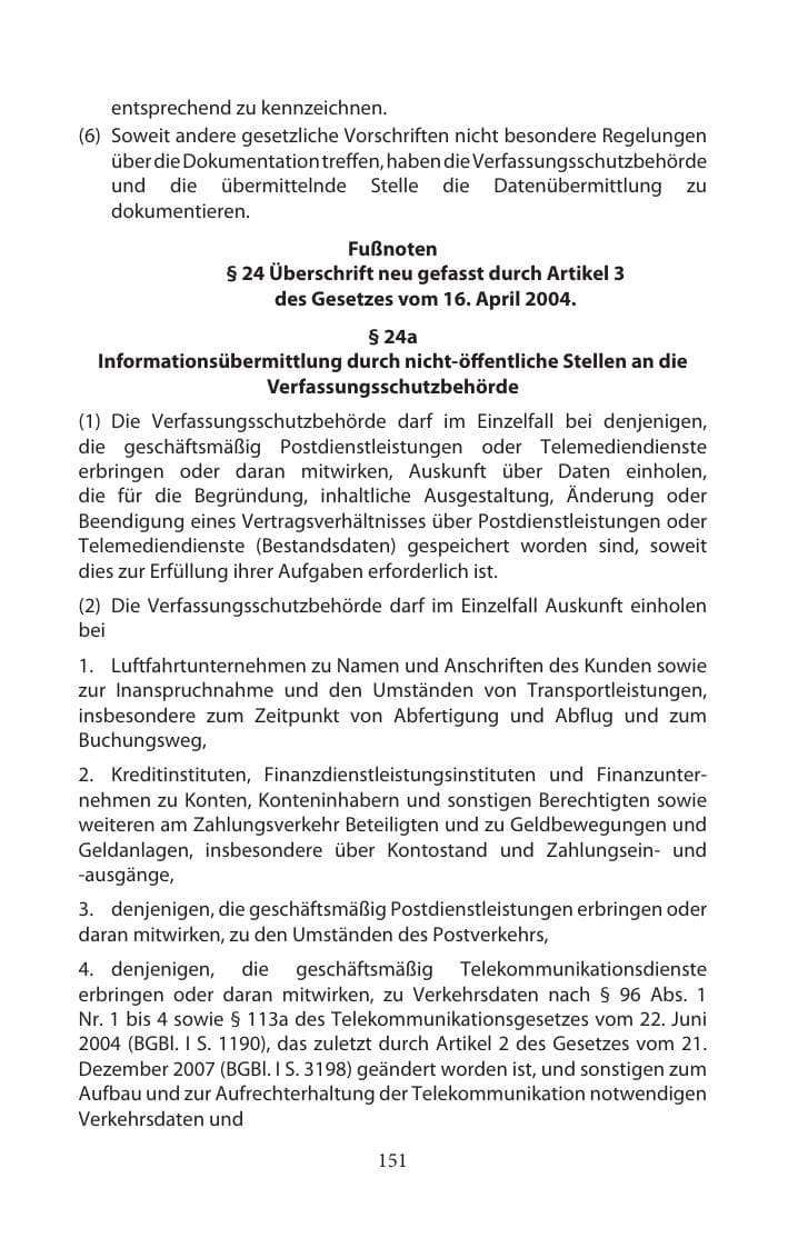 Seite 151 des Verfassungsschutzbericht 2014 Mecklenburg-Vorpommern