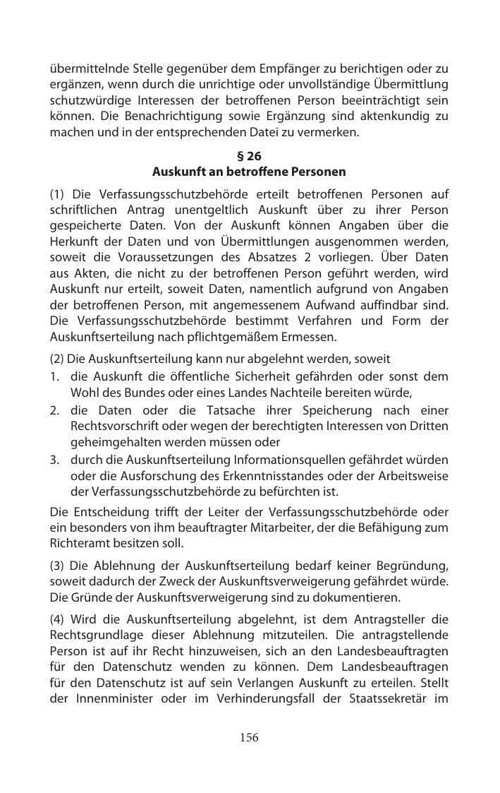 Seite 156 des Verfassungsschutzbericht 2014 Mecklenburg-Vorpommern