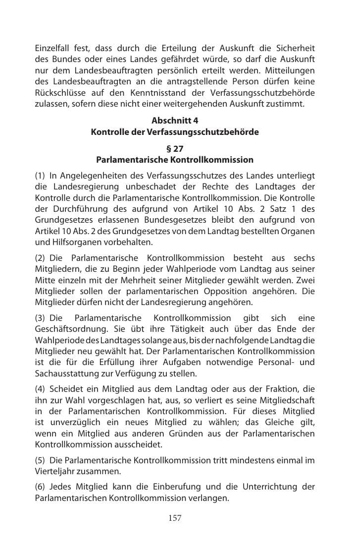 Seite 157 des Verfassungsschutzbericht 2014 Mecklenburg-Vorpommern
