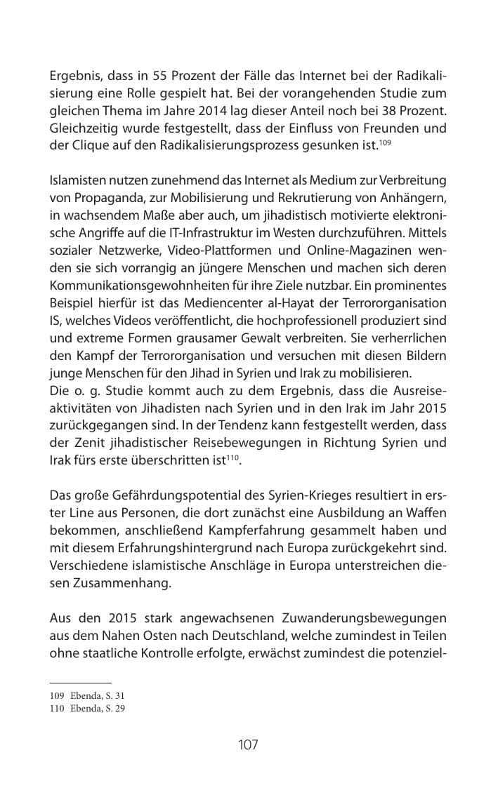 Seite 107 des Verfassungsschutzbericht 2015 Mecklenburg-Vorpommern