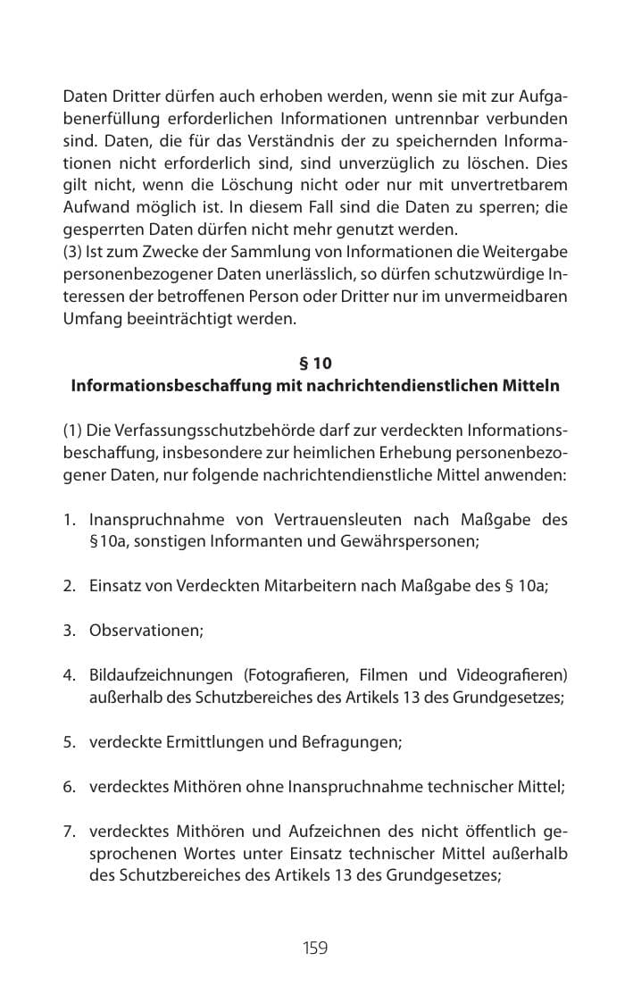 Seite 159 des Verfassungsschutzbericht 2015 Mecklenburg-Vorpommern