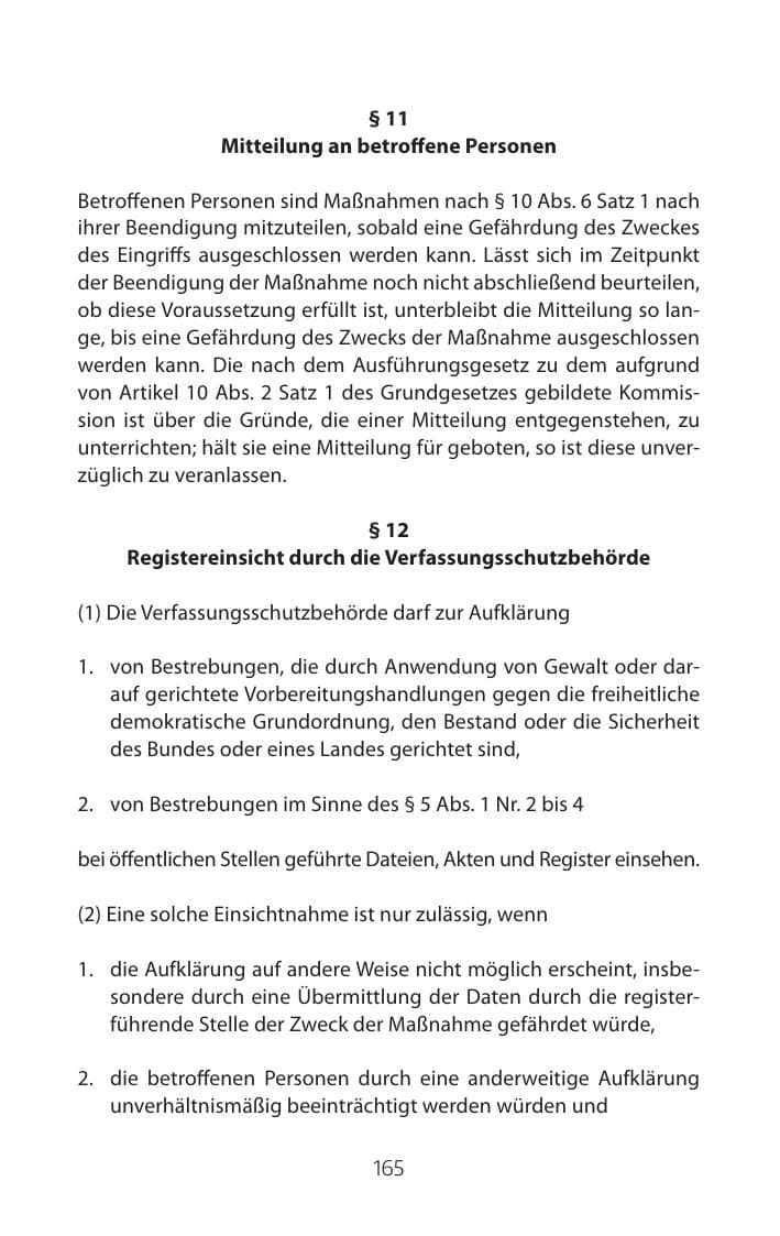 Seite 165 des Verfassungsschutzbericht 2015 Mecklenburg-Vorpommern