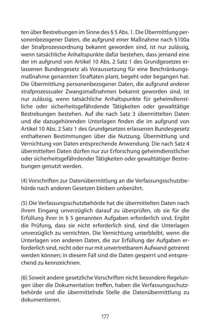 Seite 177 des Verfassungsschutzbericht 2015 Mecklenburg-Vorpommern