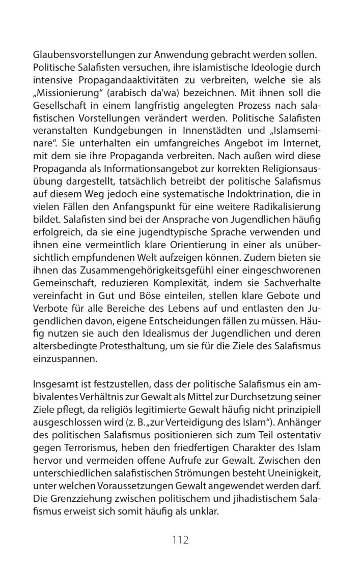 Seite 111 des Verfassungsschutzbericht 2016 Mecklenburg-Vorpommern