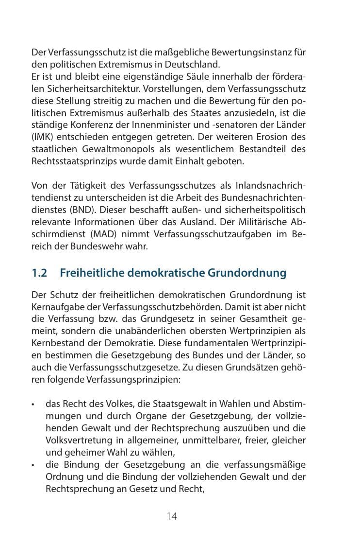 Seite 13 des Verfassungsschutzbericht 2016 Mecklenburg-Vorpommern