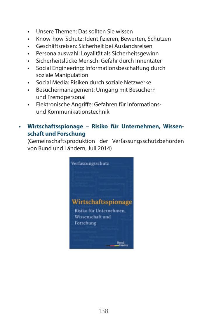 Seite 137 des Verfassungsschutzbericht 2016 Mecklenburg-Vorpommern