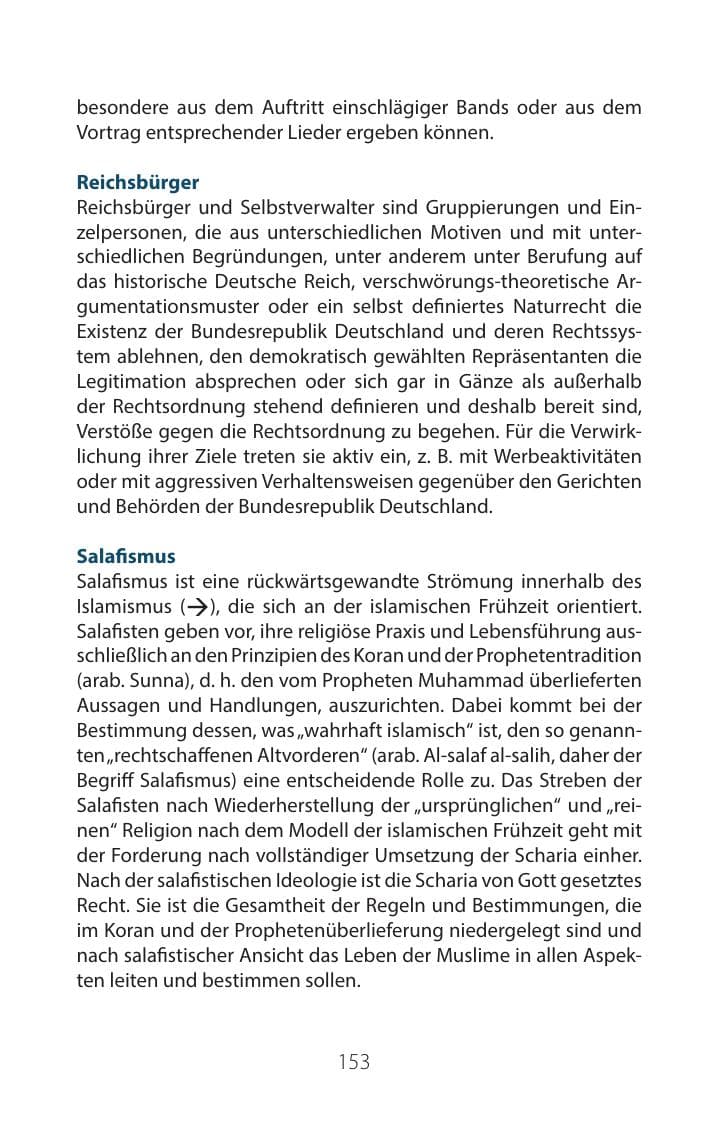 Seite 152 des Verfassungsschutzbericht 2016 Mecklenburg-Vorpommern