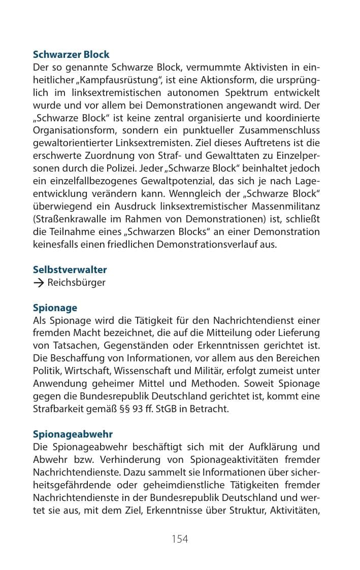 Seite 153 des Verfassungsschutzbericht 2016 Mecklenburg-Vorpommern